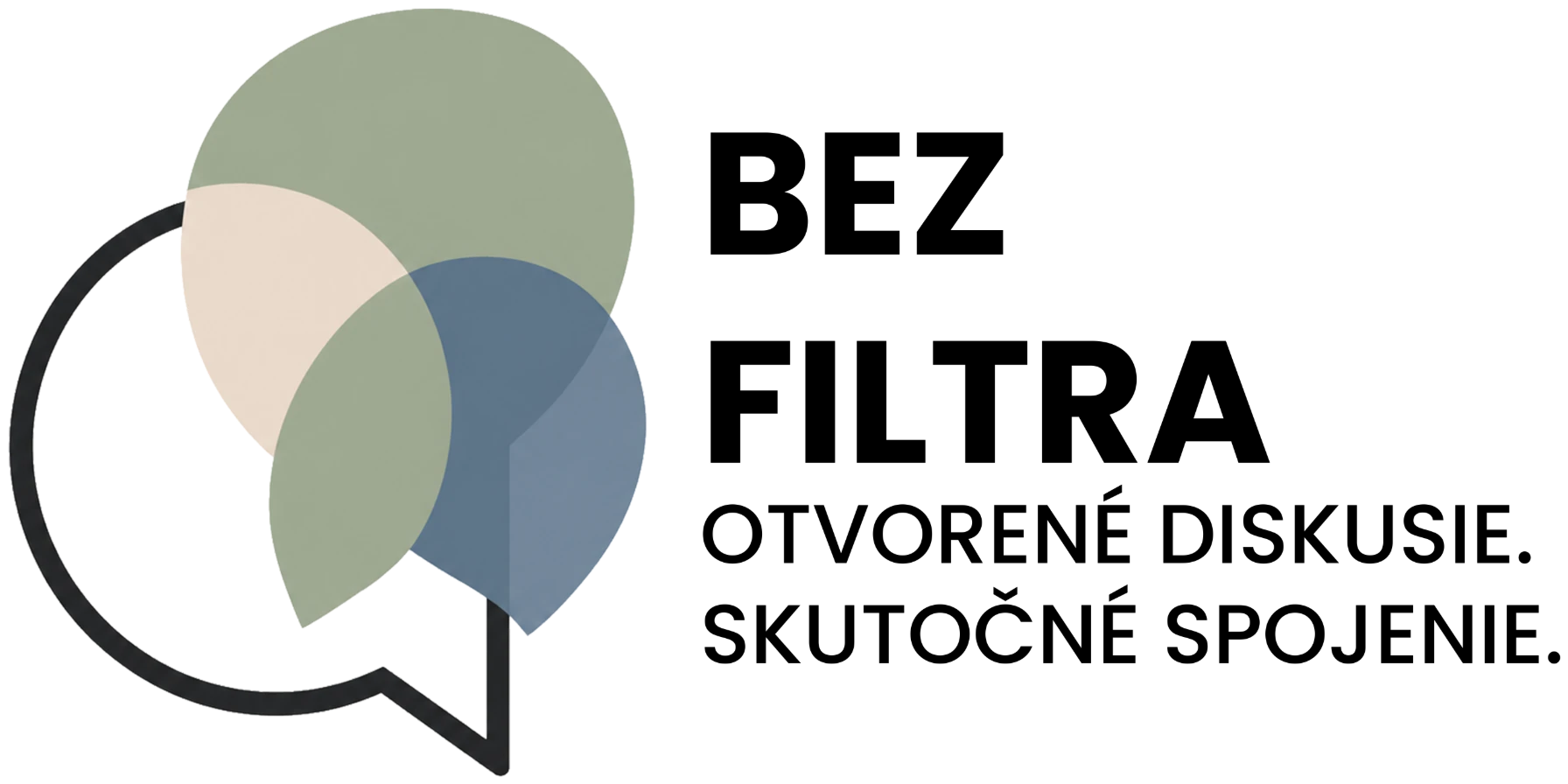 Logo Bez Filtra – plnofarebná verzia